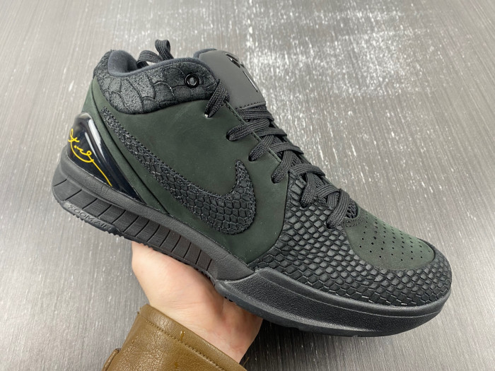 nike kobe 4 protro “black gold” fq3544-001