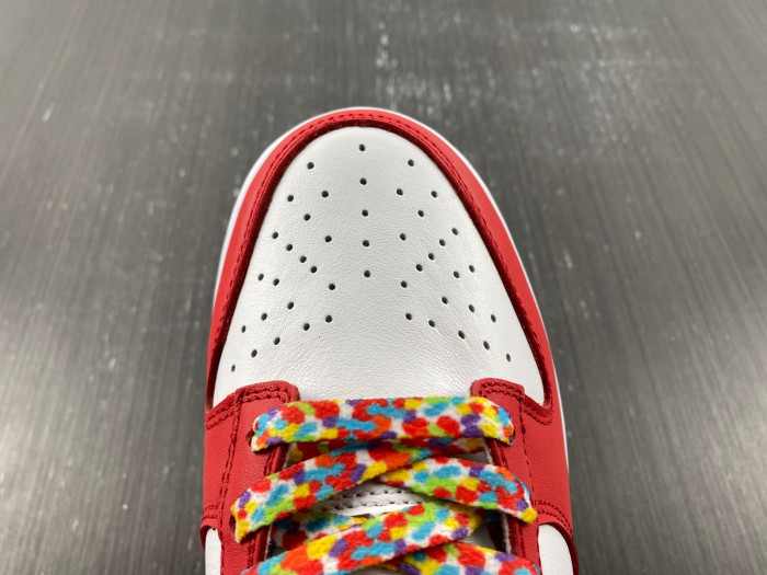 lebron james x nike dunk low “fruity pebbles” dh8009-600