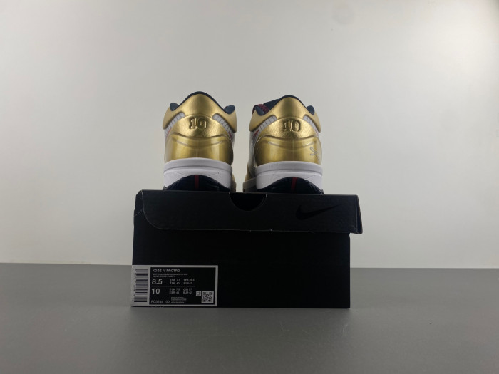 nike kobe 4 protro gold medal fq3544-100