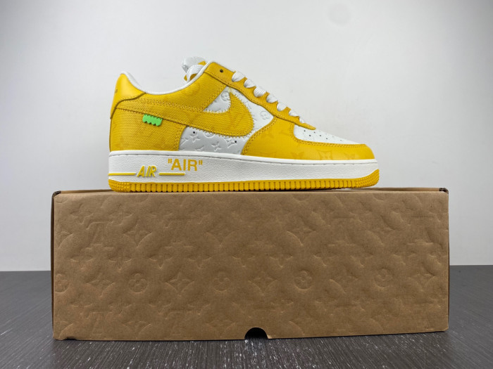 l**isV*t*n x nike air force lv yellow 20230213