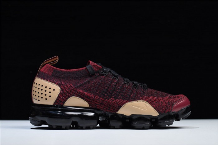 nike air vapormax flyknit 2 nrg team red vachetta tan at8955-600