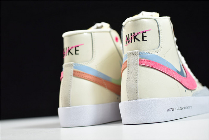 nike blazer mid “shanghai” beige/pink-orange dc0707-164