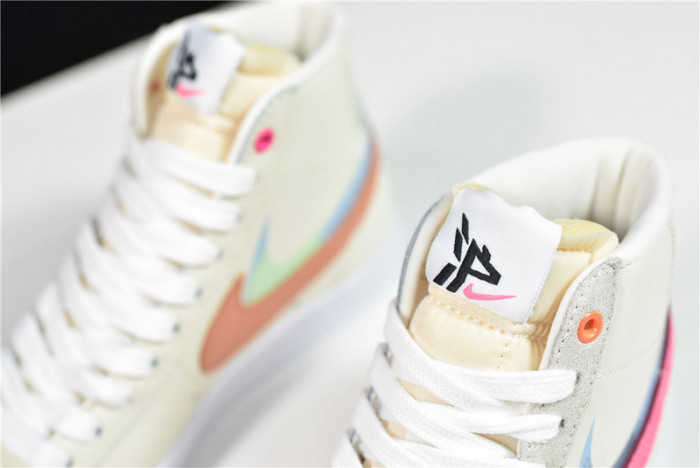 nike blazer mid “shanghai” beige/pink-orange dc0707-164