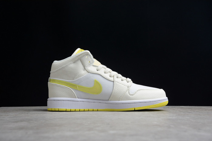 air jordan 1 mid se voltage yellow" db2822-107
