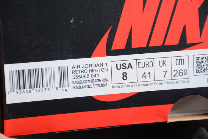 air jordan 1 high og game royal toe 555088-041