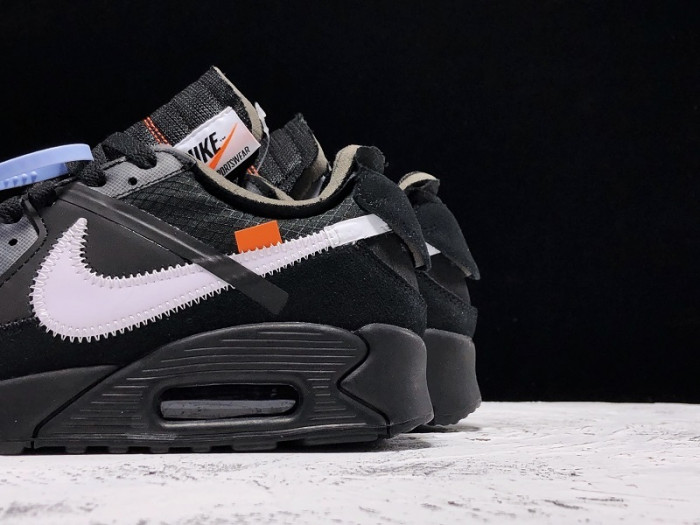 ow nike air max 90 black aa7293-001