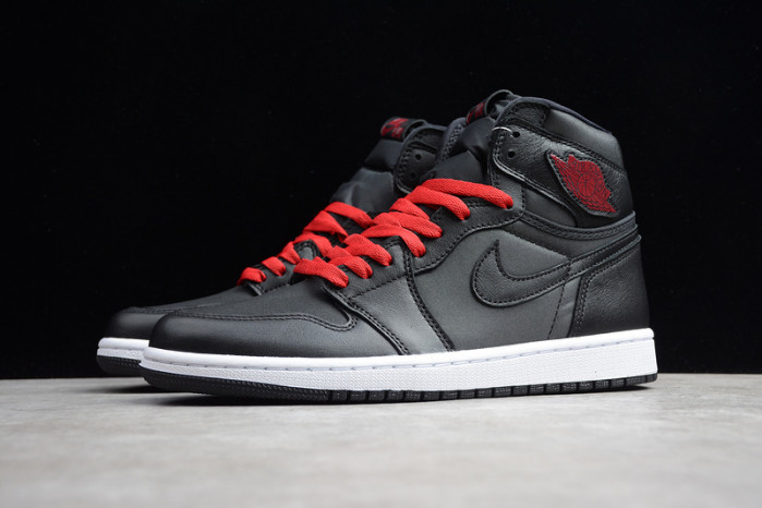 air jordan 1 high black satin 555088-060