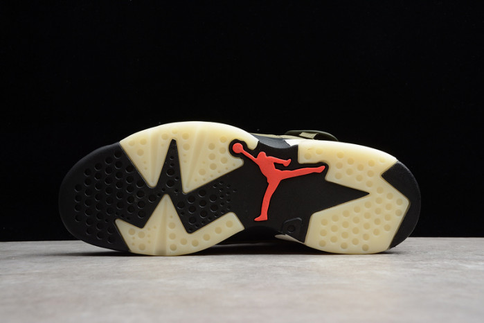 travis scott air jordan 6 medium olive cactus jack cn1084-200