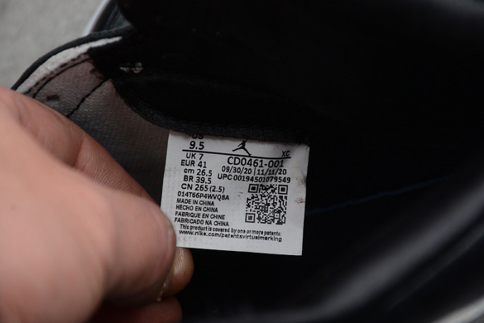 air jordan 1 silver toe cd0461-001