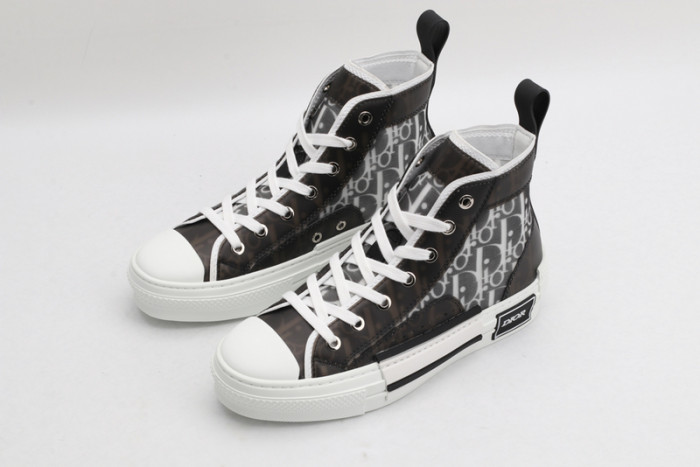 b23 oblique high top sneakers black white t00480h050