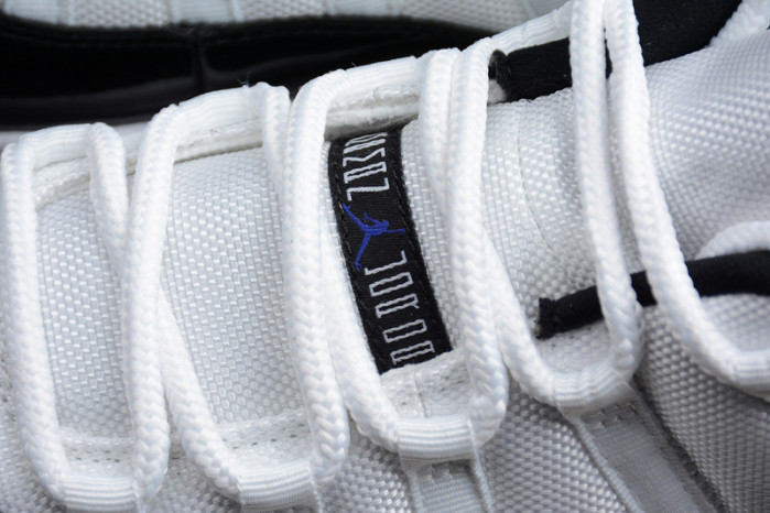 air jordan 11 retro low "concord" black/ white mens 528895-153
