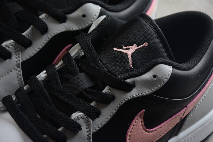 air jordan 1 low white grey black pink 553558-062