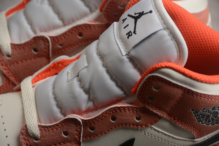 jordan 1 mid se orange suede dv1336-800