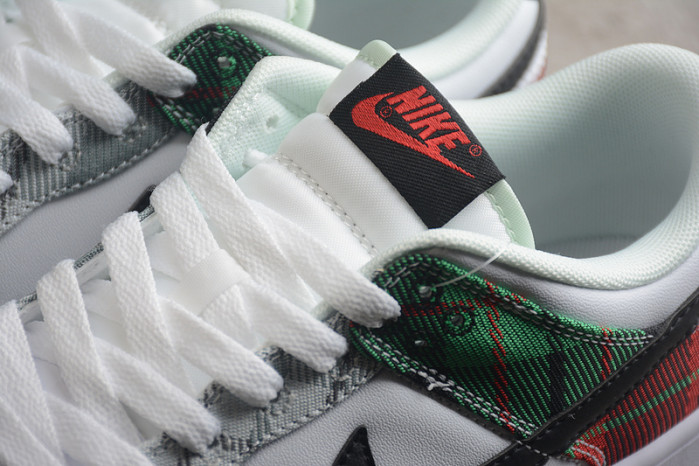 nike dunk low “plaid” dv0827-100