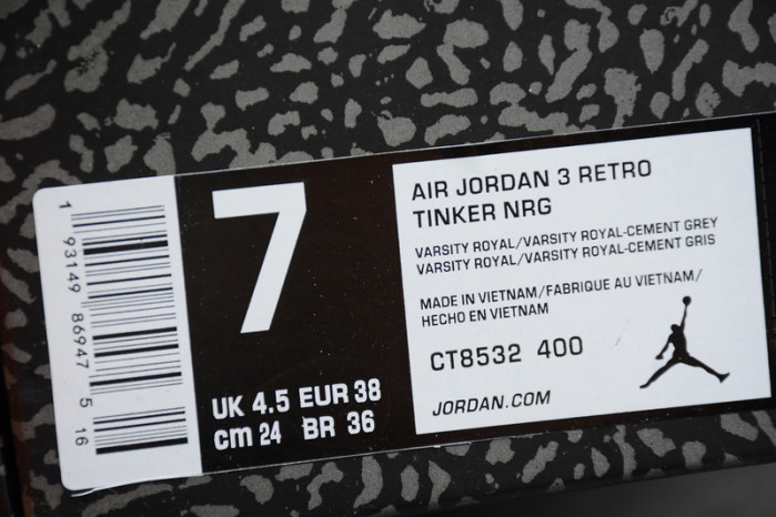 air jordan 3 retro "varsity royal" ct8532-400