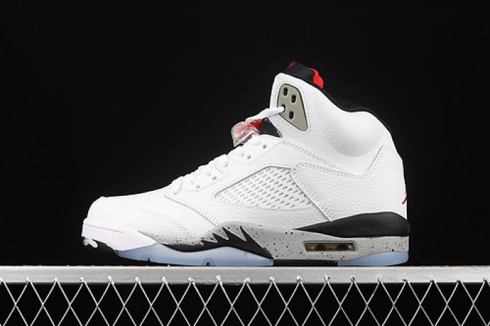 air jordan 5 retro "white cement" mens 136027-104