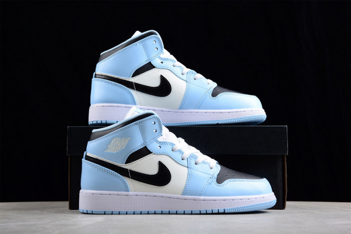 air jordan 1 mid “ice blue” 555112-401