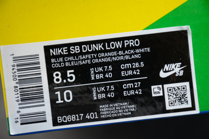 nike sb dunk low 58 blue chill orange bq6817-401