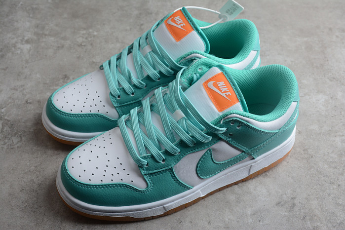 nike dunk low turquoise green orange dv2190-100
