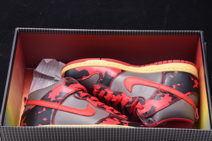 nike dunk high 1985 red acid wash
