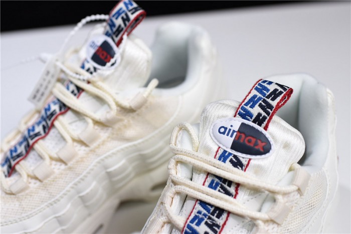 nike air max 95 tt "pull tab" white/ gym blue - gym red aj1844-101