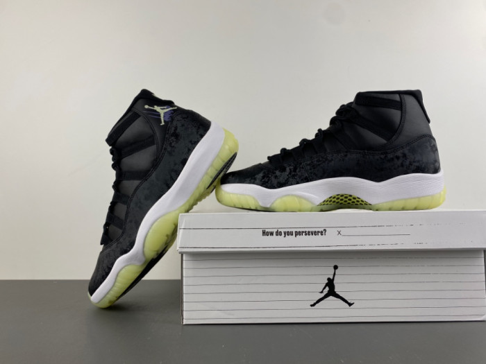 AIR Jordan 11 Retro Black Barely Volt IB1378-001