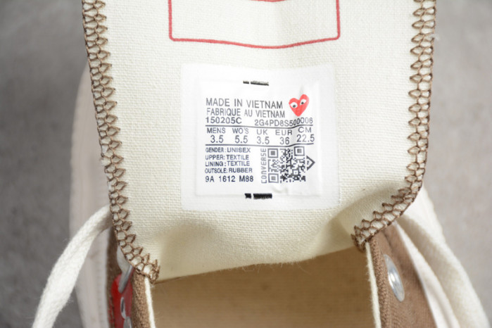 CONVERSE CDG X CONVERSE CHUCK TAYLOR 70S OG00109