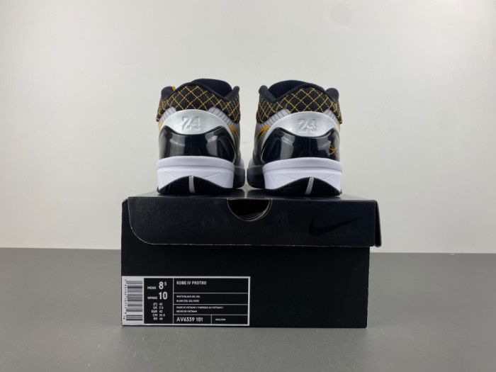 Nike Kobe 4 Protro White Black Del Sol AV6339-101